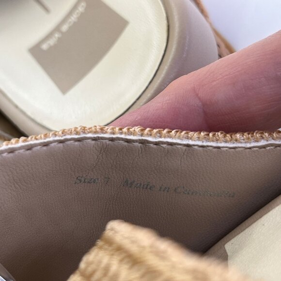 Dolce Vita Ralli Woven Buckle Platform Sandal Size 7 Beige Casual Comfort - Picture 9 of 14